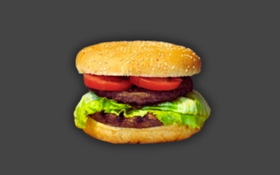 دوبل برگر ذغالی